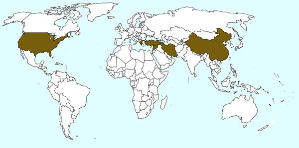 Superior countries in growing pistachios